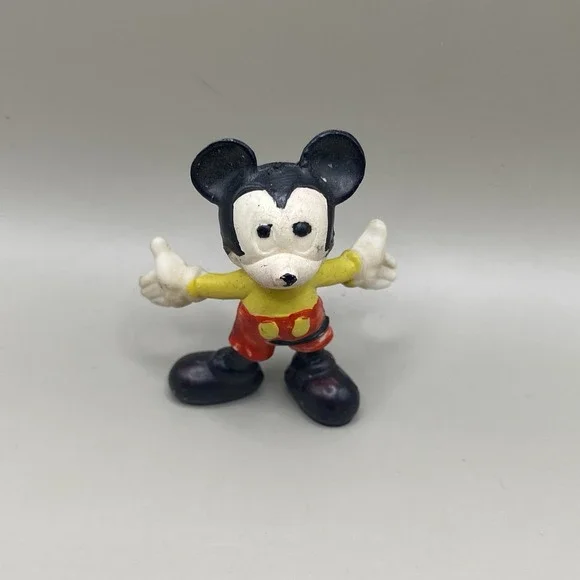 1961 Marx Disneykins Mickey Mouse Hand Painted‎ Plastic Figure