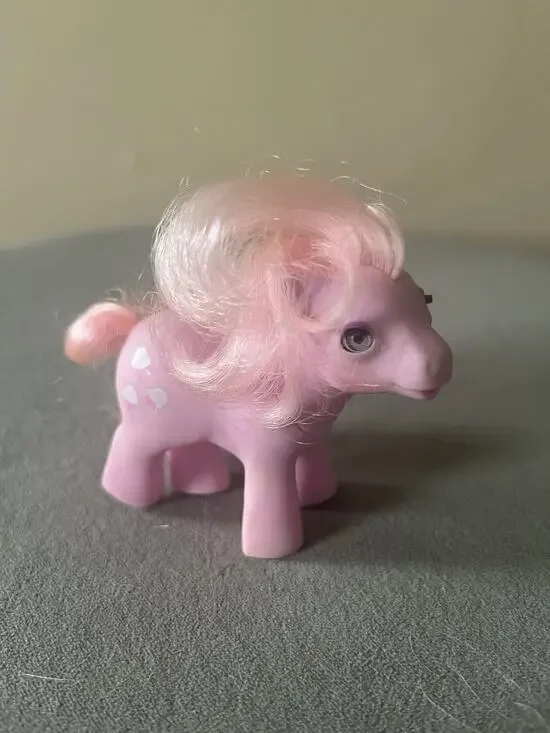 Vintage 1980s G1 My Little Pony Baby Lickety-Split With Beddy-Bye-Eyes