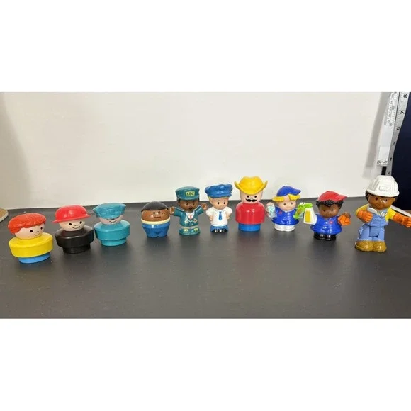Lot of 10 Fisher-Price Vintage Little People Toy Figures Bundle Figurines 1990's