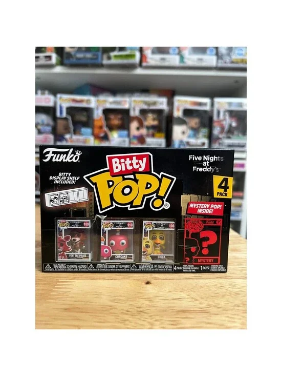 SEALED FIVE NIGHTS AT FREDDY'S BITTY FUNKO POP 4-PACK 5NAF Horror 5 Video Games