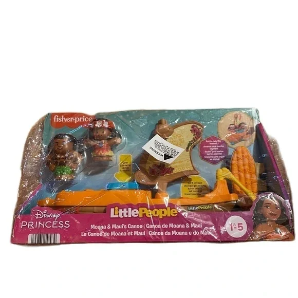 Disney Moana Little People Toy NEW Maui Canoe Boat Parade Float