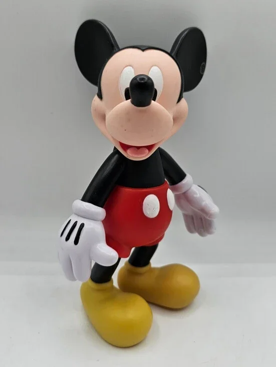 Disney Parks Mickey Mouse Hard Plastic Poseable Toy Classic Outfit 7”