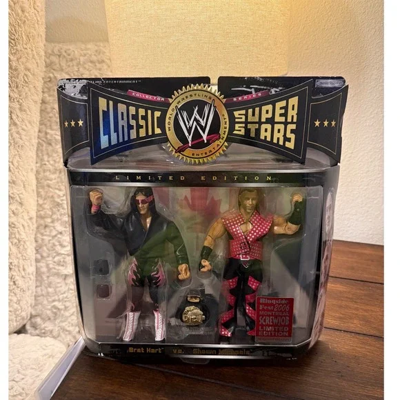 WWE Jakks classic Superstars Bret Hart vs Shawn Michaels Montreal Screwjob 2Pack
