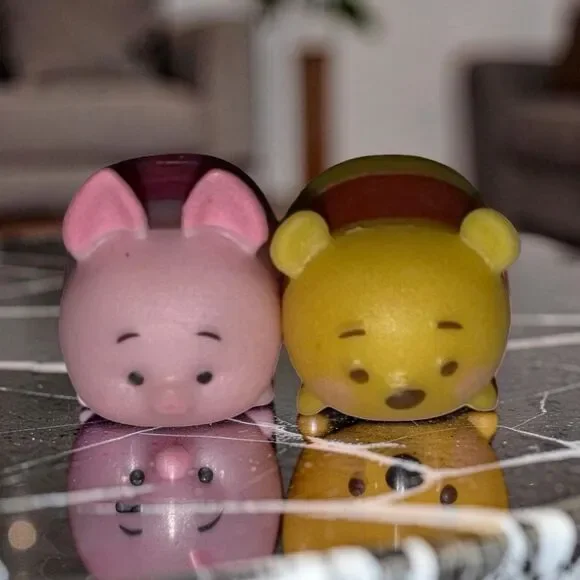 Disney Tsum Tsum Winnie the Pooh Piglet & Pooh Figures Mini Size  A14