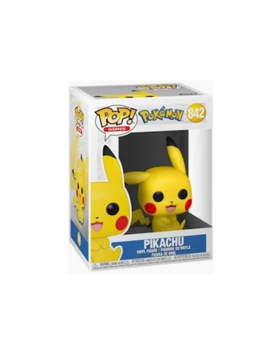 Funko Pop Pokémon Pikachu Sitting #842 Vinyl Figure New in Box