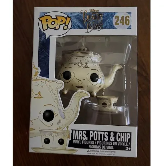 Funko POP! MRS POTTS & CHIP 246 from Beauty & the Beast NEW