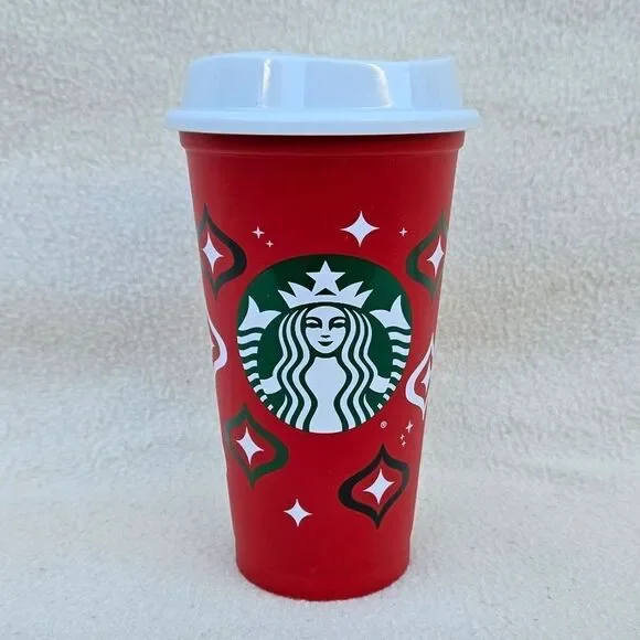 Starbucks Holiday Reusable Cup With Lid 16oz