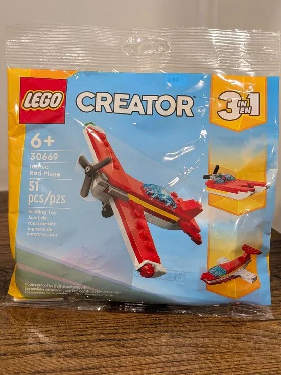 LEGO 30669 Iconic Red Plane Polybag - New in Package, sealed