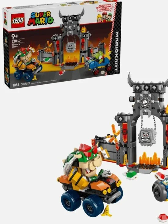 New & Sealed Lego Super Mario: Mario Kart Bowser’s Castle 72039 Collectible Set
