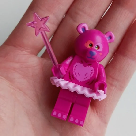 Lego Heart Teddy Bear Ballerina with Pink Tutu