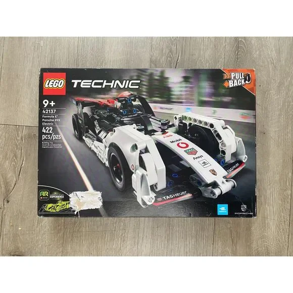 LEGO Technic 42137 Formula E Porsche 99X Electric Pull Back 422pc Retired Sealed