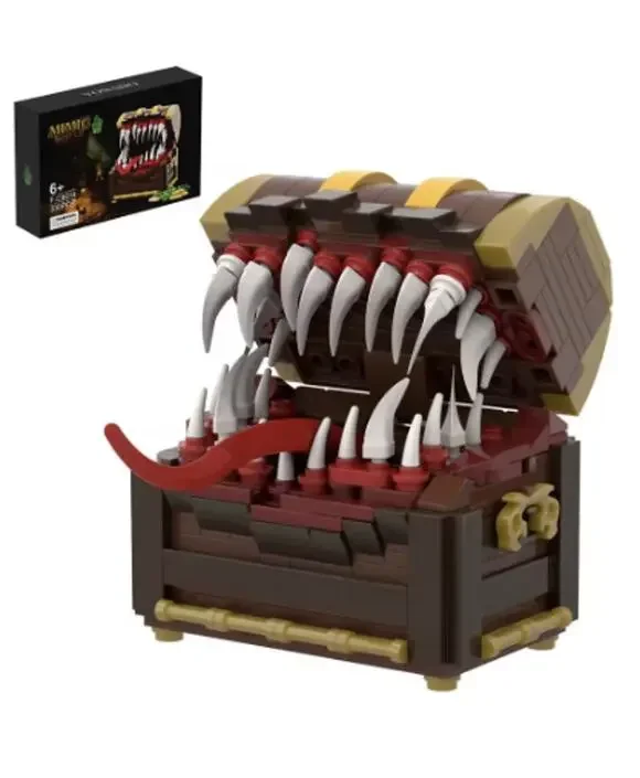 MOC Game Mimic Moster Treasure Chest Building Blocks Set - NEW Sealed Box