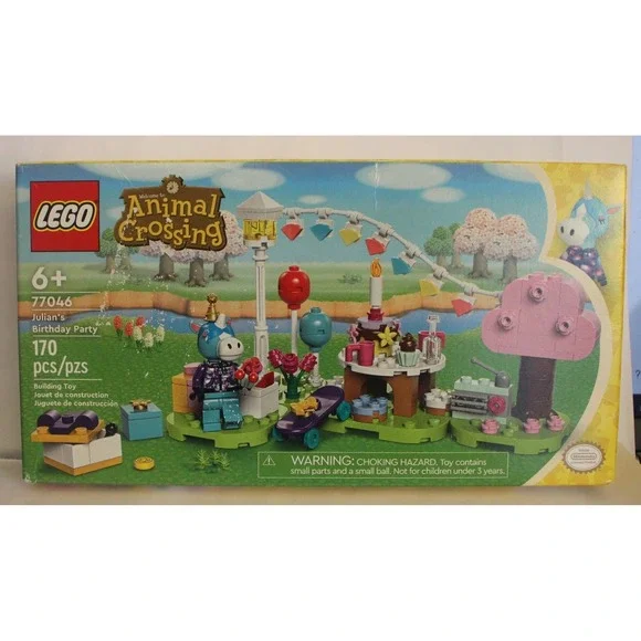 LEGO Animal Crossing Julian's Birthday Party 77046 Building Toy Set 170 Pcs NEW