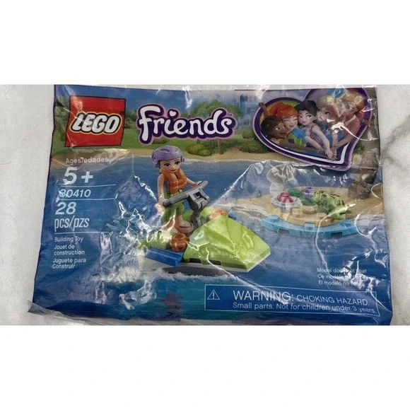 LEGO Friends Turtle Rescue Mission 30410 Polybag Jet Ski 28 Pieces New Sealed
