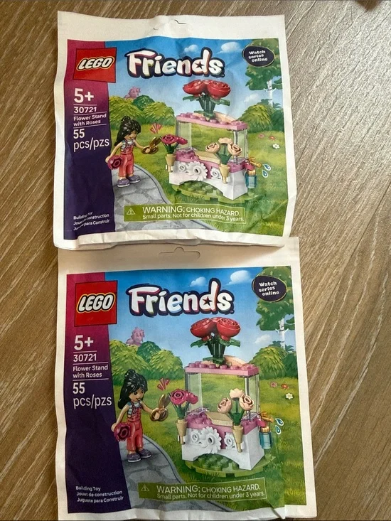 Lego Friends Flower Stand with Roses- 55 pcs- Ages 5+