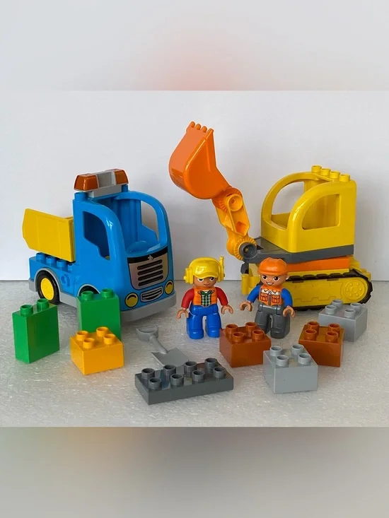 LEGO DUPLO Town Truck & Tracked Excavator (10812) Construction Set
