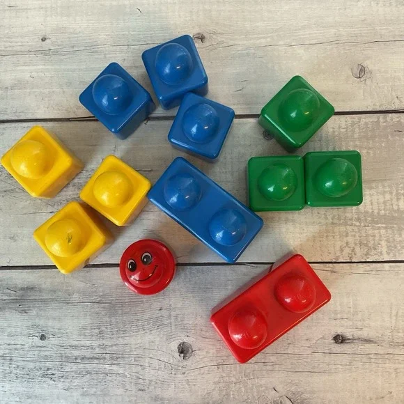 Lego Primo Blocks Lot Of 12 Lady Bug Rattle‎ Baby Toddler Assorted Colors