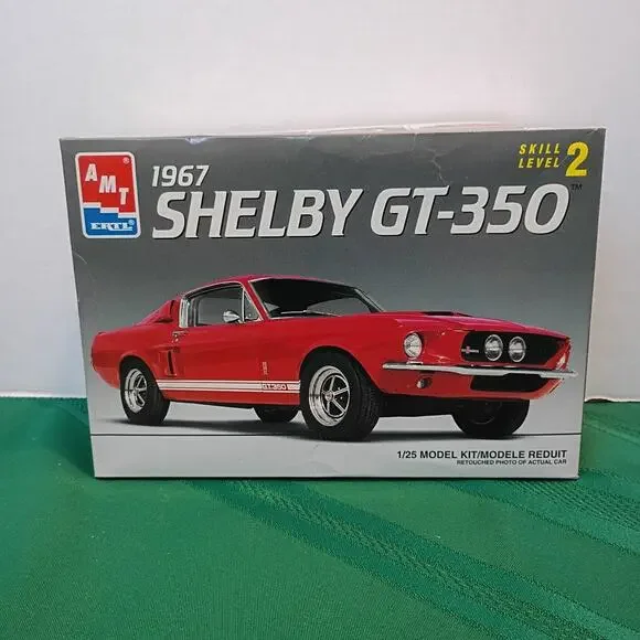 AMT Ertl 1967 Shelby GT-350 1/25 Scale Plastic Model Kit (Skill Level 2) Opened