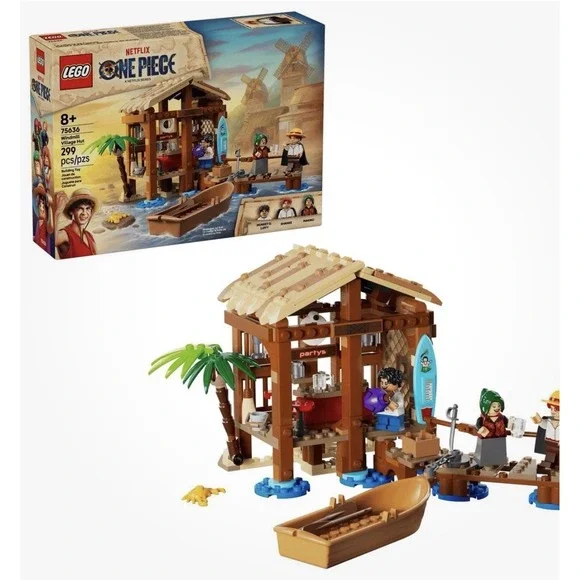 Lego Netflix One Piece: (2025) 299pc WINDMILL VILLAGE HUT Building Set #75636