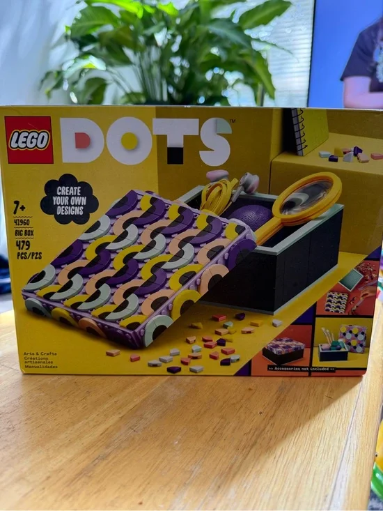 LEGO DOTS Big Box Arts & Crafts Set – Purple and Yellow