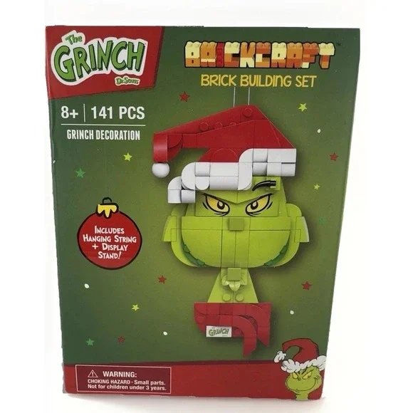 Dr. Seuss Brickcraft The Grinch Brick Building Set - Grinch Decoration 141 PCS