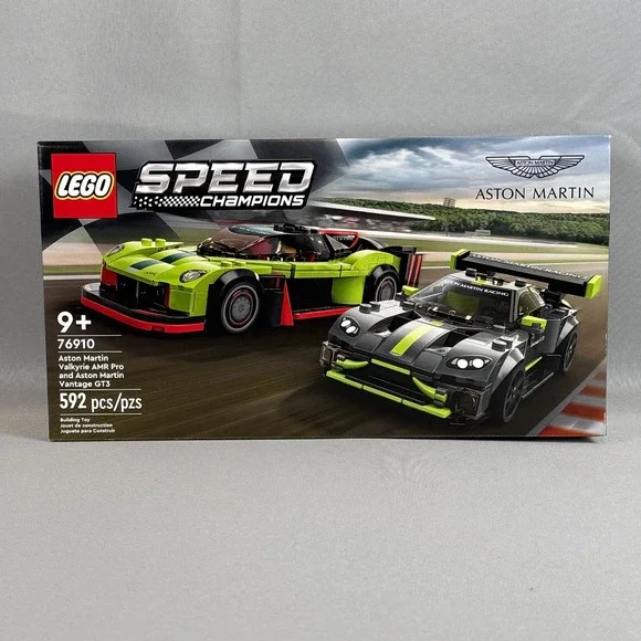 Lego #76910 Aston Martin Valkyrie & Vantage Speed Champions Retired New Sealed