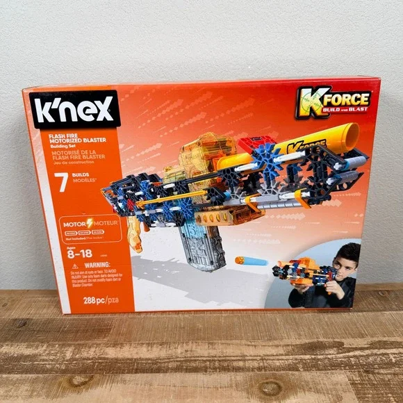 K'NEX Flash Fire Motorized Blaster Building Set Kids 288pc 47010 Ages 8-18 NEW