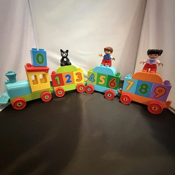 LEGO DUPLO 10558 Number Train 0-9 Complete Numbers Figures Cat
