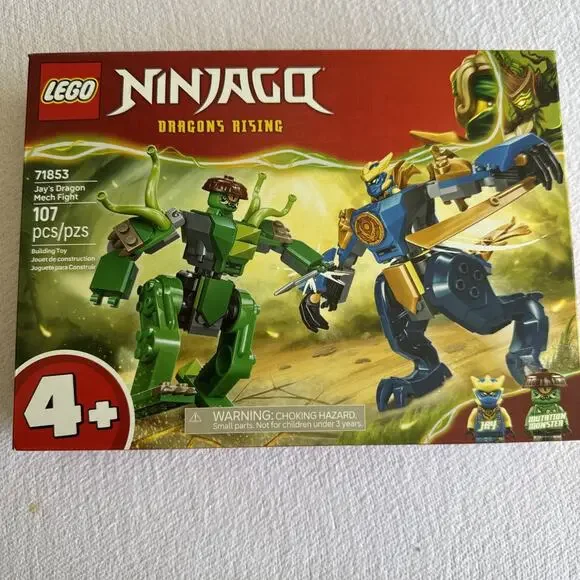 NEW LEGO Ninjago Dragons Rising Jay's Dragon Mech Fight 107 pieces 71853