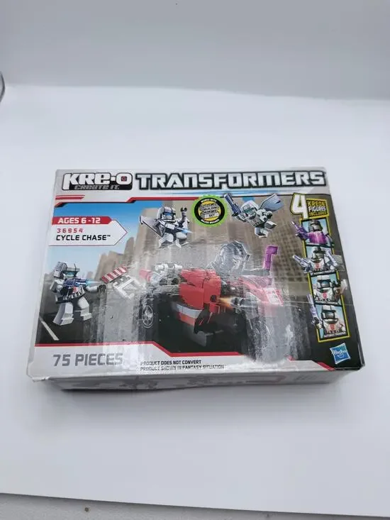 KRE-O Transformers Cycle Chase 36954 Barricade 75 Pieces Hasbro 2012 complete