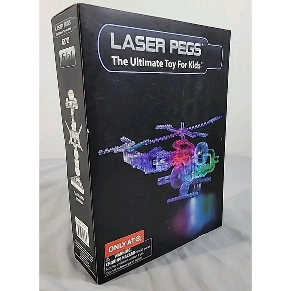 Laser Pegs 1270 Ultimate Toy for Kids 6‎ in 1 lighted building New Sealed Box