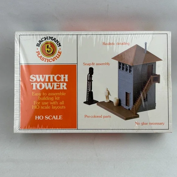 Bachmann Switch Tower Ho Scale Kit Plastic Model Building‎ 2632 Open Complete