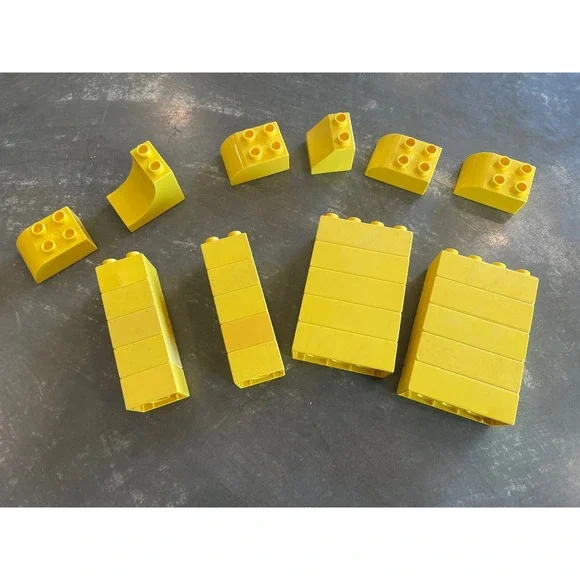 LEGO‎ DUPLO Building Blocks 26pc YELLOW Mixed Size Lot Toy/Gift/STEM