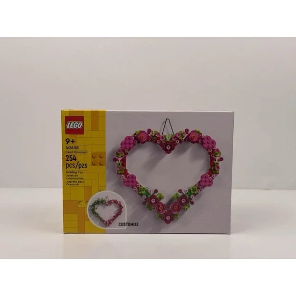 LEGO 40638‎ Heart Ornament Customize Building Toy 254 pcs/pzs