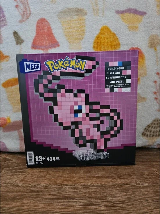 MEGA BLOKS POKEMON Mew Pixel Art Building Blocks - 434 pieces