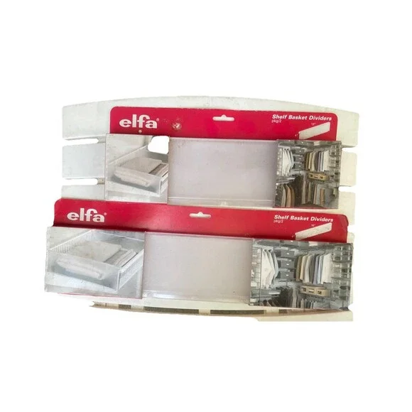 Elfa Wire Shelf Basket Dividers Plastic 16