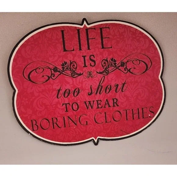 Closet clothing sign‎ decoration fun
