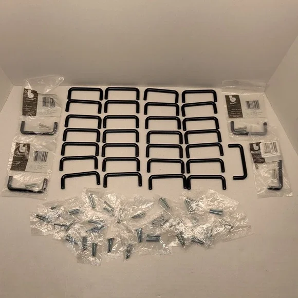 Lot of 33 Belwith Black Cabinet Drawer Pull‎ Handle 3