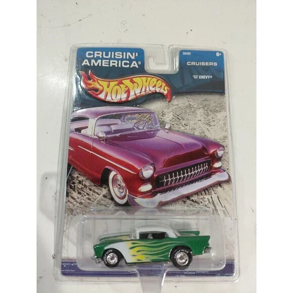 NIP Hot Wheels Cruisin' America 1:64 Die Cast 1957 Chevy Bel Air Classic Car
