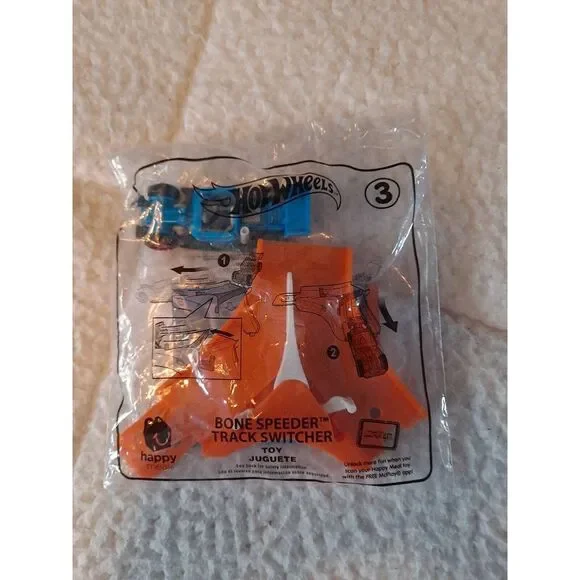 2019 Hot Wheels McDonald's Happy Meal #3 Bone Speeder‎ Track Switcher