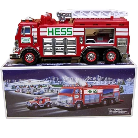 Vintage Hess 2005 Emergency Truck with Rescue Vehicle collectible new in box