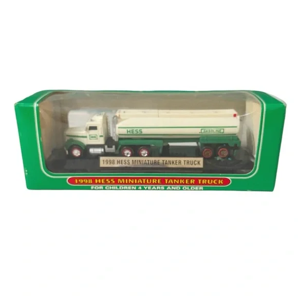 Vintage 1998 Hess Miniature Tanker Truck collectible toy new in box