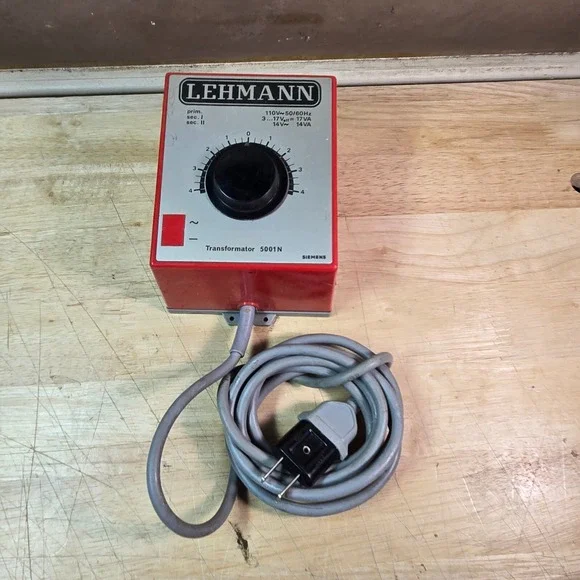 Lehmann Siemens 5001N  Toy Train Transformator 110v 50/60 hz