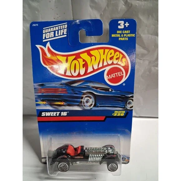 2000 Hot Wheels #220 SWEET 16 black 29275 Mattel LW Wheels Malaysia