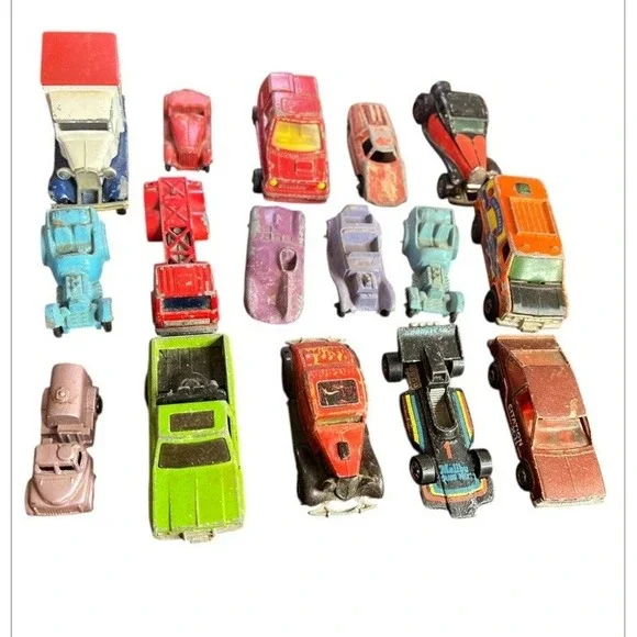 Vintage Die-Cast Toy Car‎ Lot Hot Wheels Matchbox Tootsietoy Mixed 16 Cars