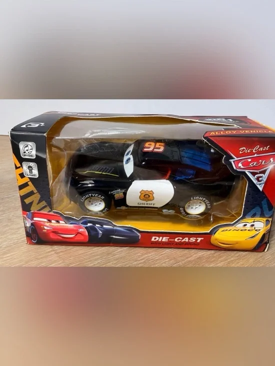 Disney Sheriff Die-Cast Car - Black and White with Gold Badge