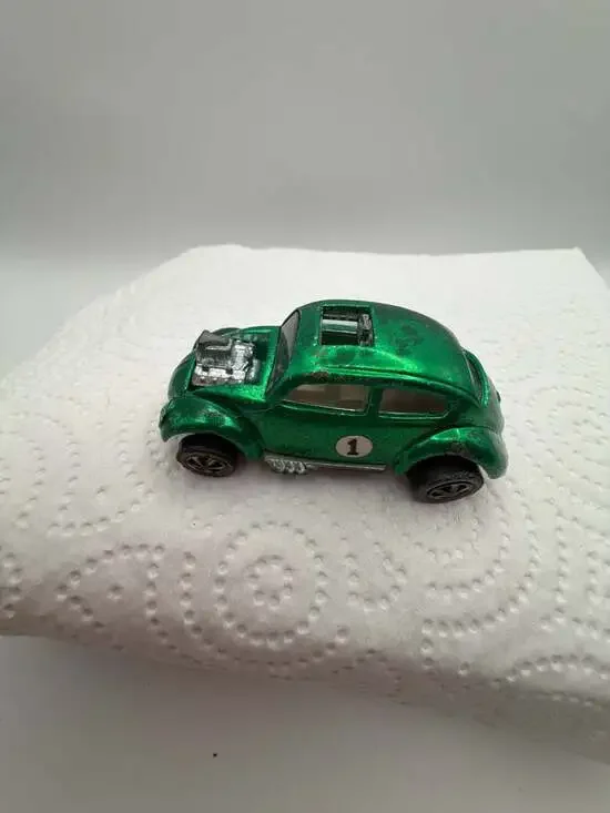 Vintage 1967 Hot Wheels Redline Custom Volkswagen Green Bug