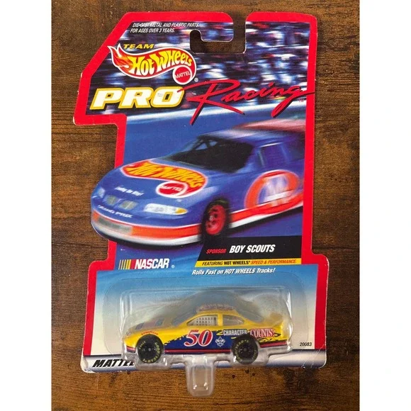 Hot Wheels Pro Racing 1998 NASCAR Boy Scouts Character Counts Car 50 20083