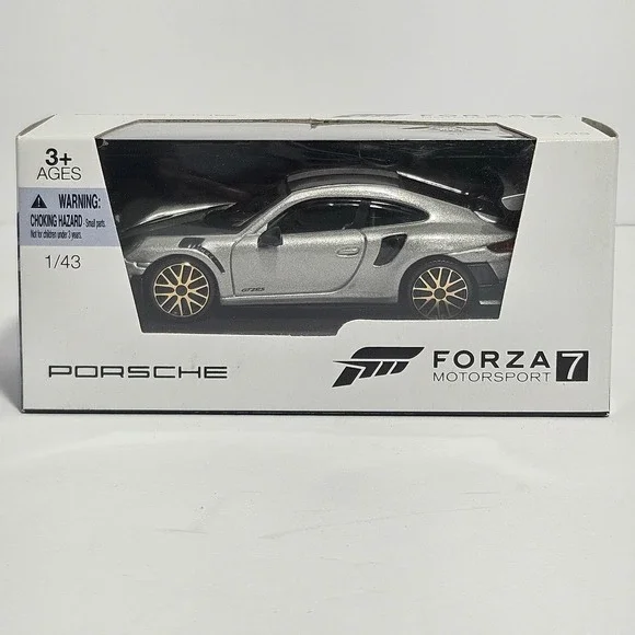 Forza Motorsport 7 Porsche 911 GT2 RS 1/43 Scale Die-Cast Silver WAP0209010J