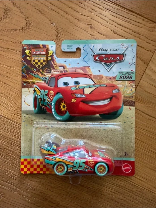 Mattel Lightning McQueen #95 Red with Teal & Yellow Accents